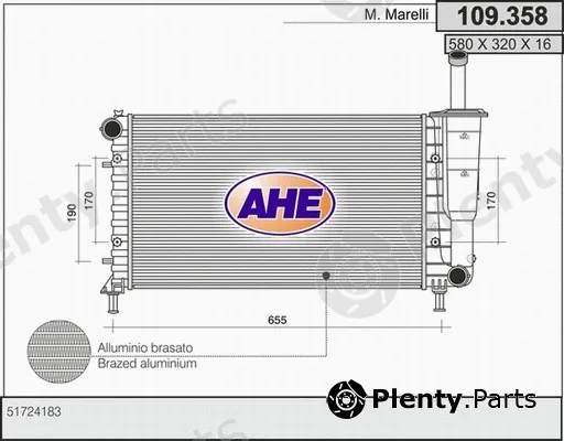 AHE 109.358 — Radiator, engine cooling
