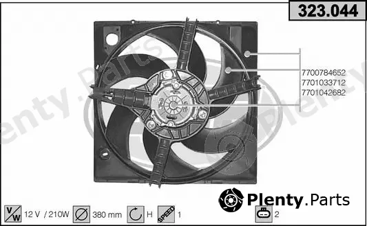 AHE 323.044 — Fan, engine cooling