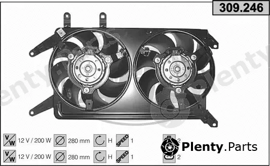 AHE 309.246 — Fan, engine cooling
