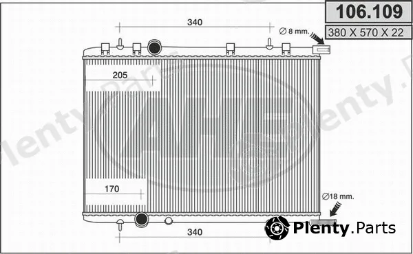AHE 106.109 — Radiator, engine cooling
