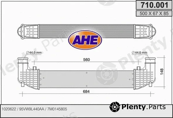 AHE 710.001 — Charge Air Cooler