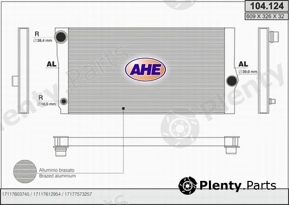 AHE 104.124 — Radiator, engine cooling