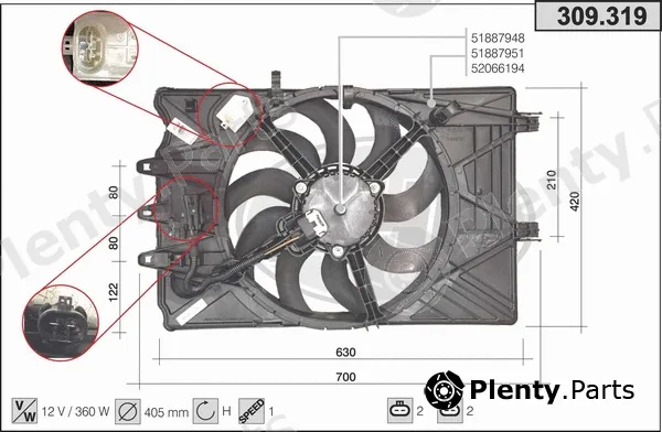 AHE 309.319 — Fan, engine cooling