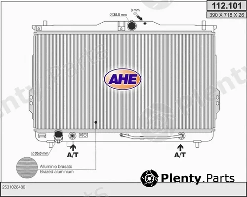 AHE 112.101 — Radiator, engine cooling