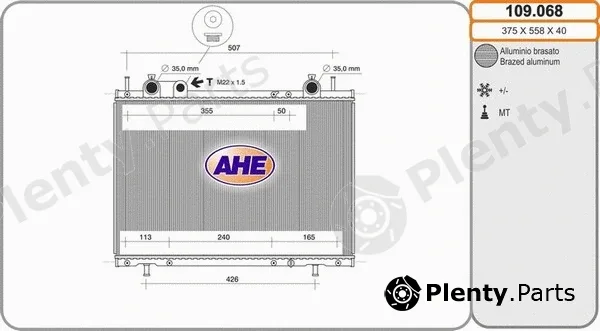 AHE 109.068 — Radiator, engine cooling