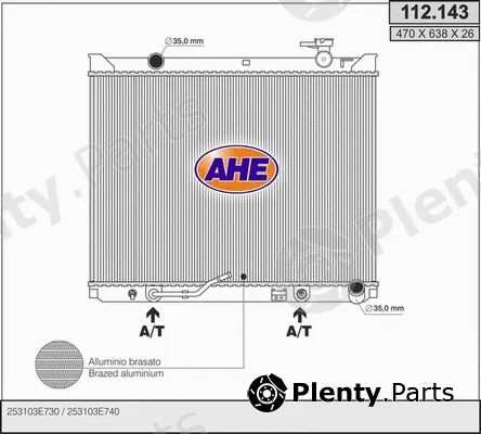 AHE 112.143 — Radiator, engine cooling