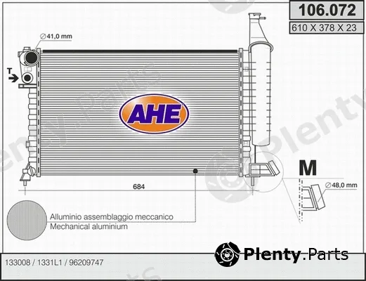 AHE 106.072 — Radiator, engine cooling
