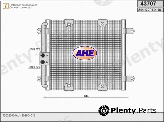 AHE 43707 — Condenser, air conditioning