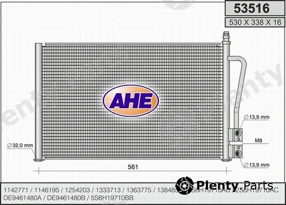 AHE 53516 — Condenser, air conditioning