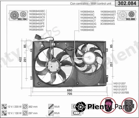 AHE 302.084 — Fan, engine cooling