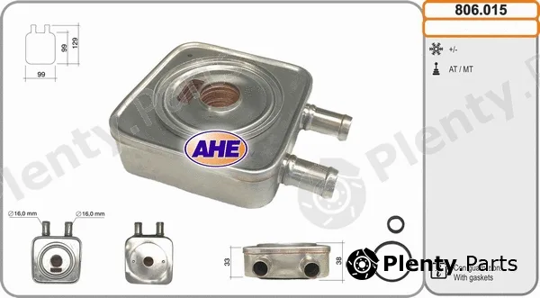 AHE 806.015 — Oil Cooler, engine oil