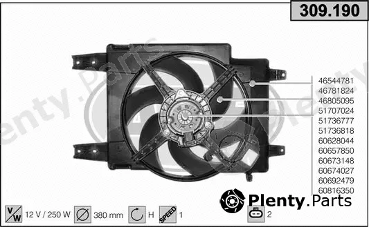 AHE 309.190 — Fan, engine cooling