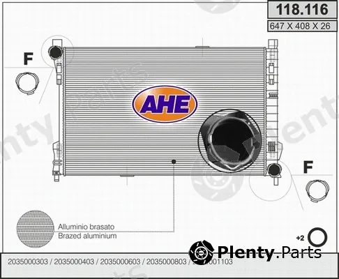 AHE 118.116 — Radiator, engine cooling