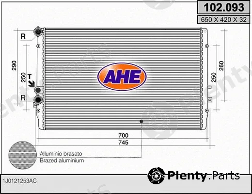 AHE 102.093 — Radiator, engine cooling