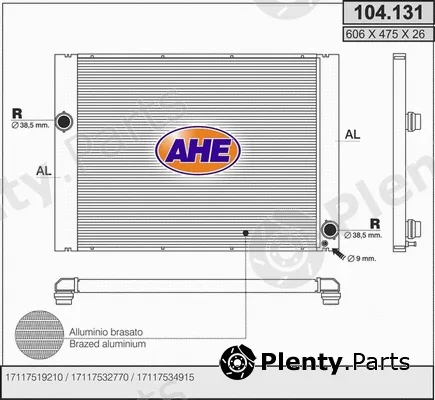 AHE 104.131 — Radiator, engine cooling