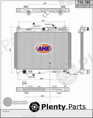 AHE 110.185 — Radiator, engine cooling