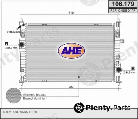 AHE 106.179 — Radiator, engine cooling