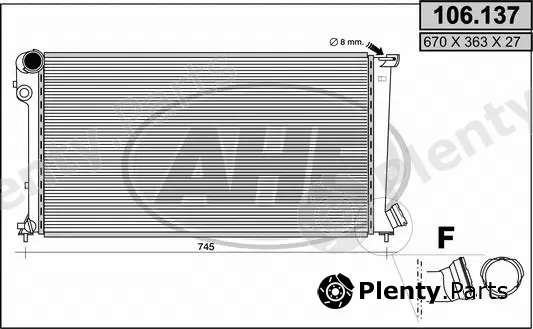 AHE 106.137 — Radiator, engine cooling