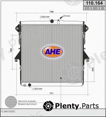 AHE 110.164 — Radiator, engine cooling