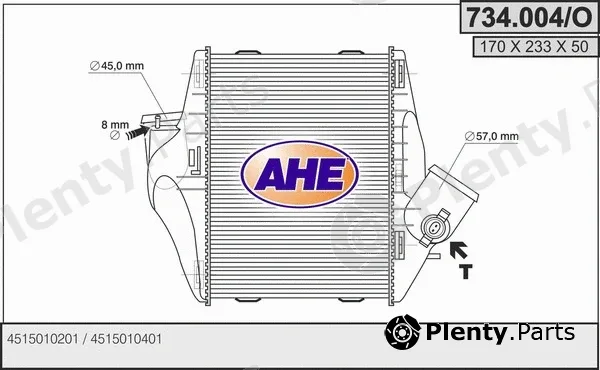 AHE 734.004/O — Charge Air Cooler