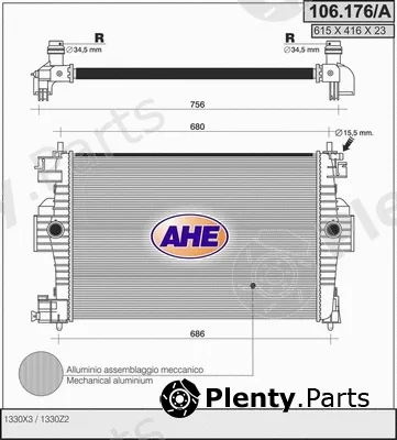 AHE 106.176/A — Radiator, engine cooling