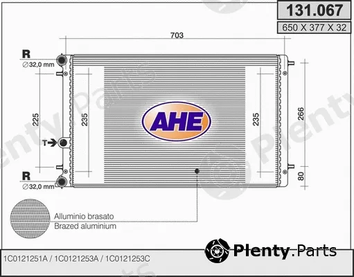AHE 131.067 — Radiator, engine cooling