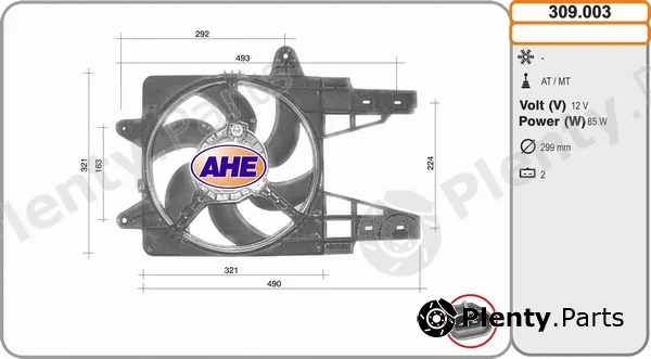 AHE 309.003 — Fan, engine cooling