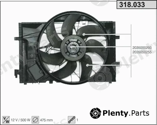 AHE 318.033 — Fan, engine cooling