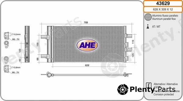 AHE 43629 — Condenser, air conditioning