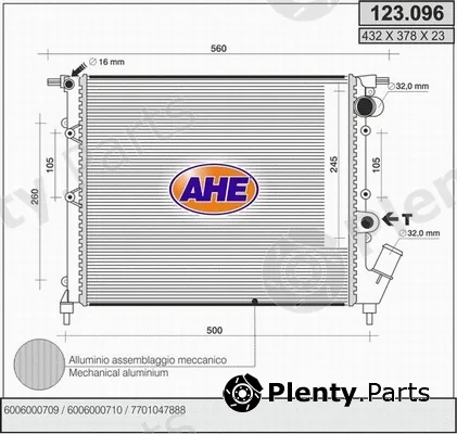 AHE 123.096 — Radiator, engine cooling