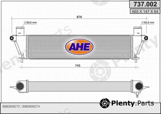 AHE 737.002 — Charge Air Cooler