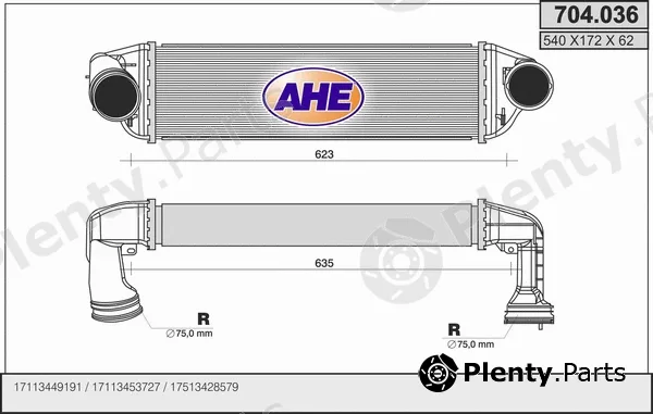 AHE 704.036 — Charge Air Cooler
