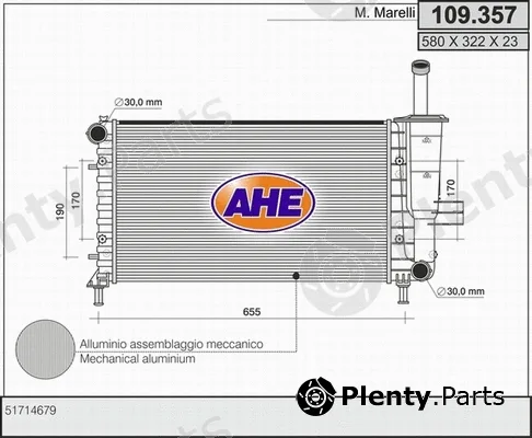AHE 109.357 — Radiator, engine cooling