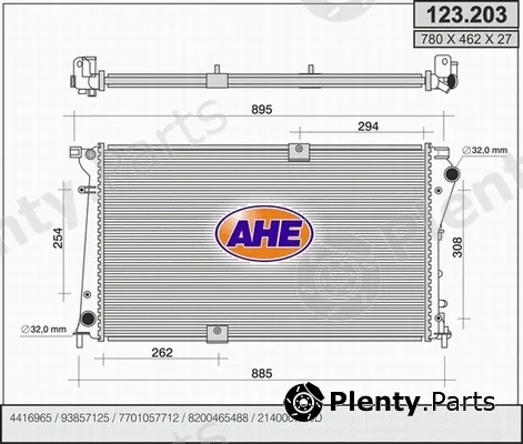 AHE 123.203 — Radiator, engine cooling