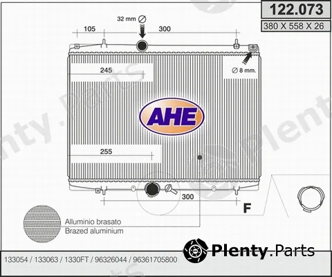 AHE 122.073 — Radiator, engine cooling