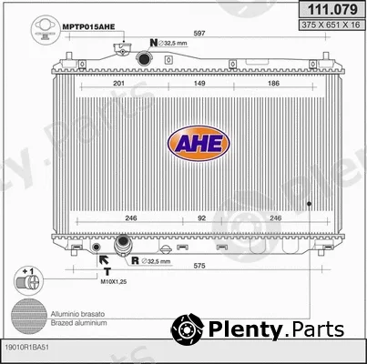 AHE 111.079 — Radiator, engine cooling