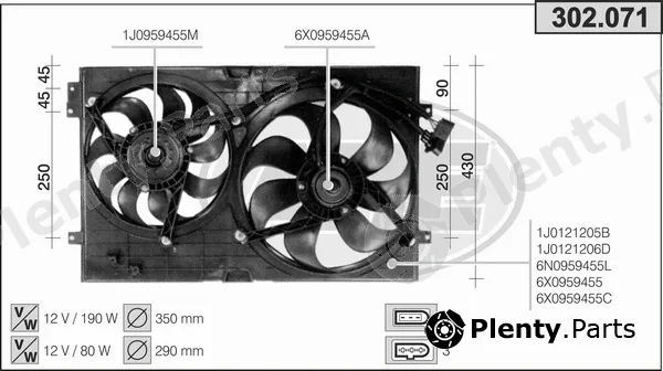 AHE 302.071 — Fan, engine cooling