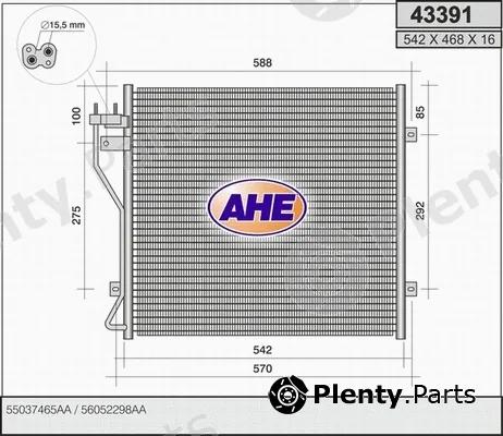 AHE 43391 — Condenser, air conditioning
