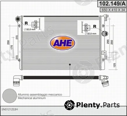 AHE 102.149/A — Radiator, engine cooling