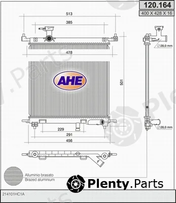 AHE 120.164 — Radiator, engine cooling