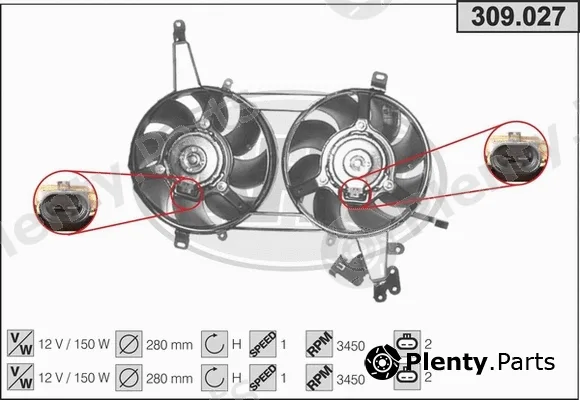 AHE 309.027 — Fan, engine cooling