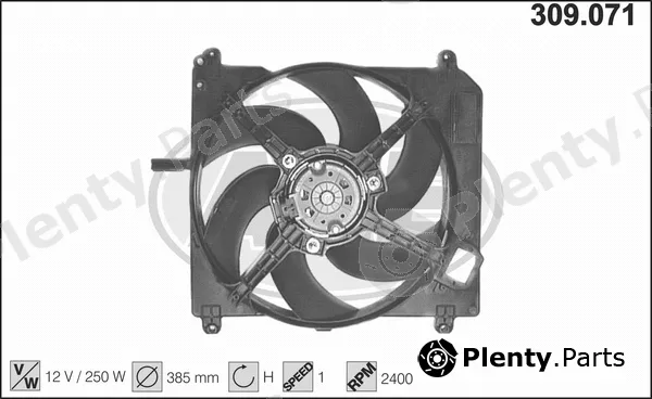 AHE 309.071 — Fan, engine cooling