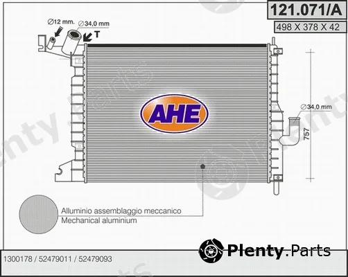 AHE 121.071/A — Radiator, engine cooling