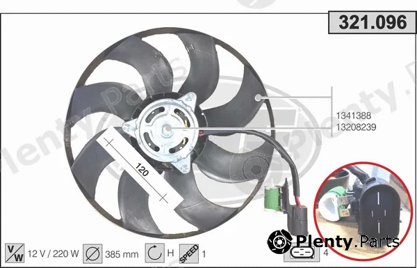 AHE 321.096 — Fan, engine cooling