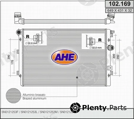 AHE 102.169 — Radiator, engine cooling
