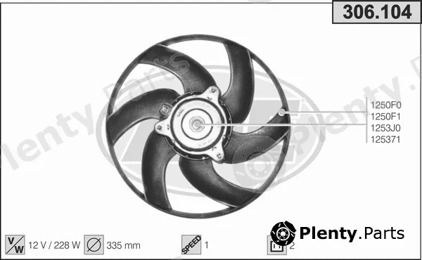 AHE 306.104 — Fan, engine cooling