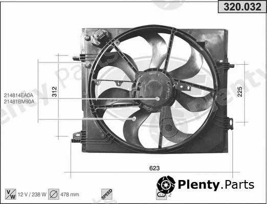 AHE 320.032 — Fan, engine cooling