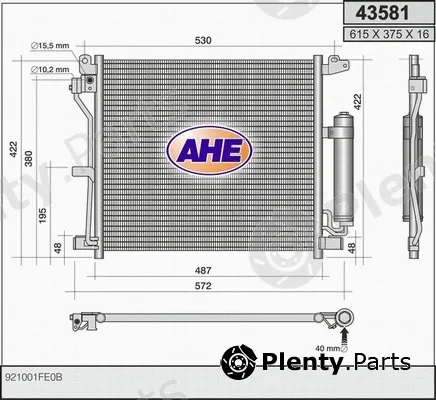 AHE 43581 — Condenser, air conditioning