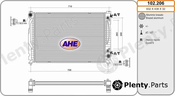 AHE 102.206 — Radiator, engine cooling