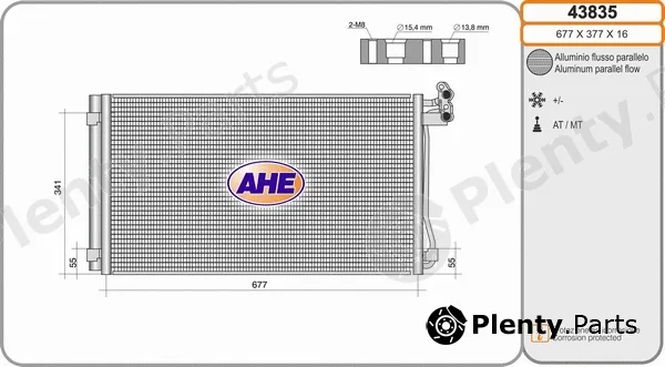 AHE 43835 — Condenser, air conditioning